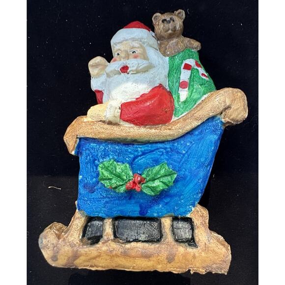 Vintage 1970’s Loomco Hermitage Pottery Limited Edition Santa In Sleigh -LO2 - Picture 2 of 7
